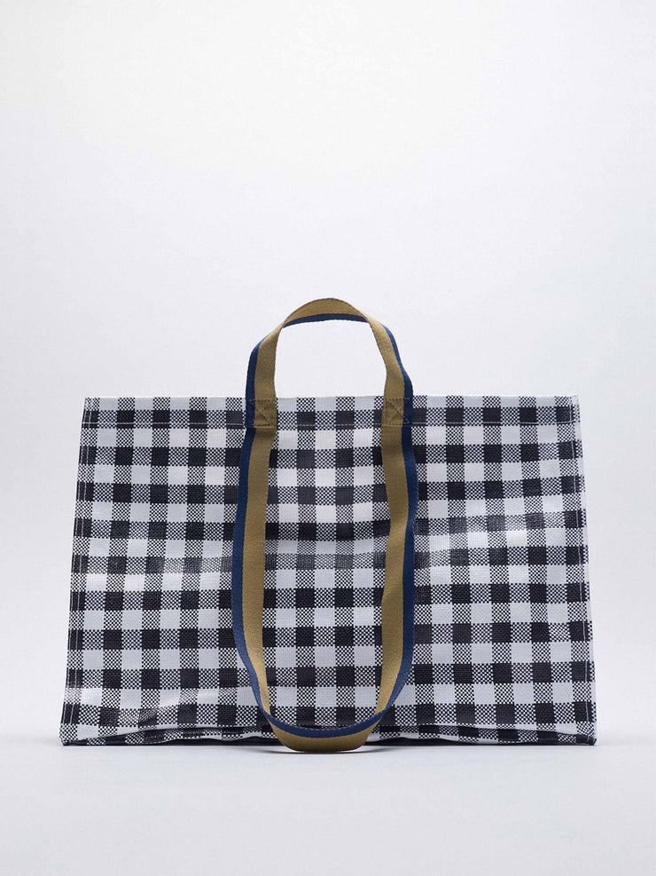 gingham bag zara