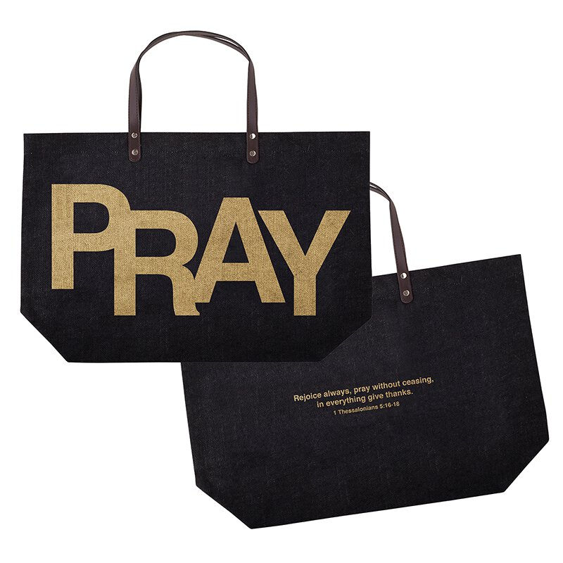  2 Religious Themed Inspirational Christian Tote Bags for Women, Live Thankfully, Be Still and Know Theme