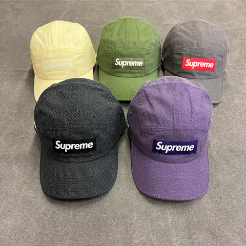 Supreme Men's Punched Denim Camp Cap