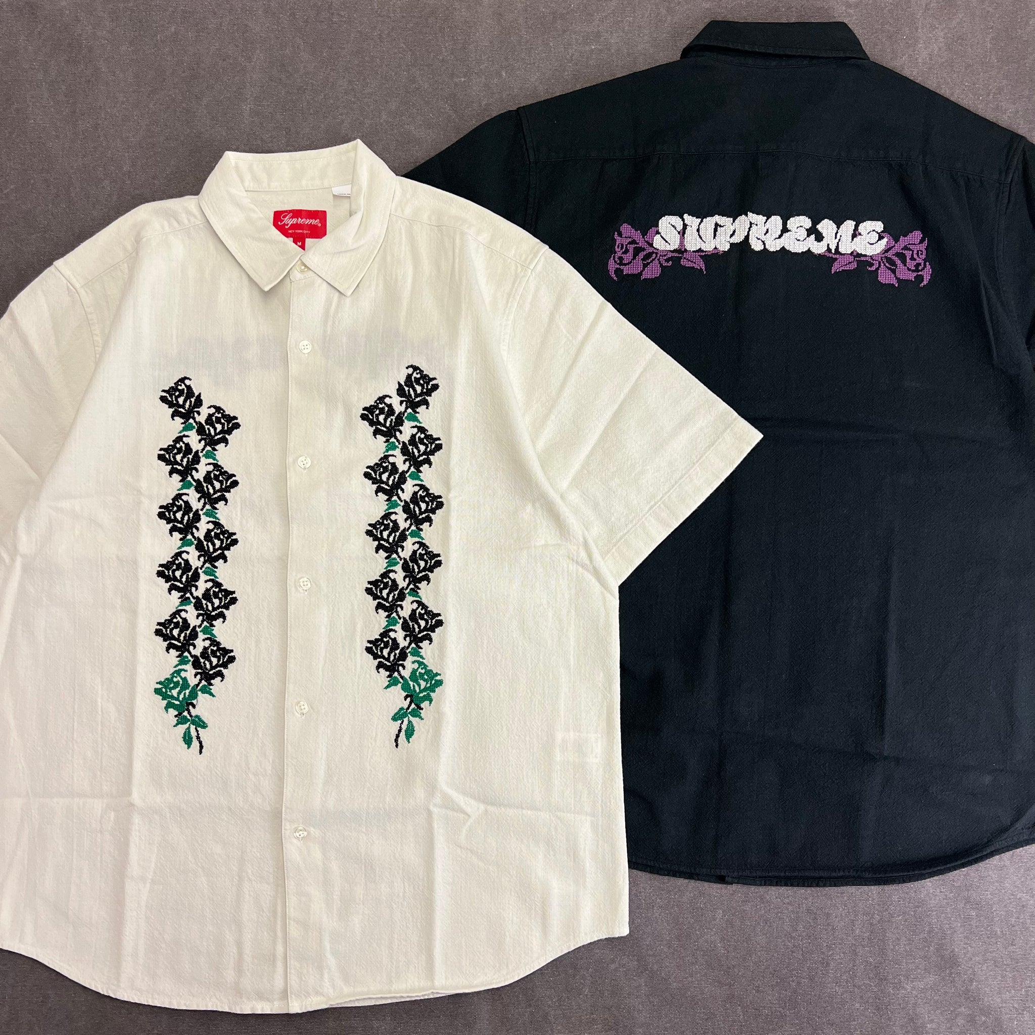 colo即完売　Supreme Needlepoint S/S Shirt