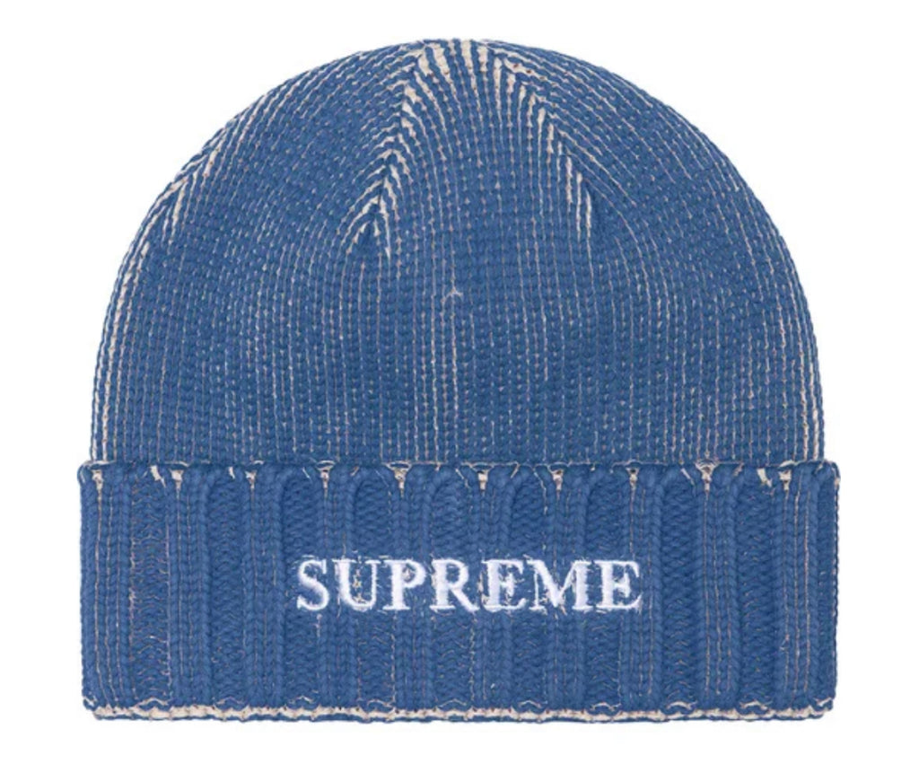 現品supreme overprint beanie black