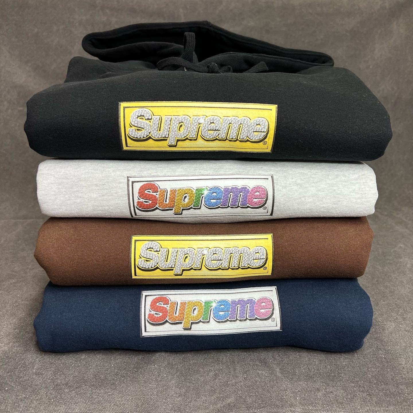 Supreme Bling Box Logo Hooded Sweatshirt | decisionmakerpanel.co.uk