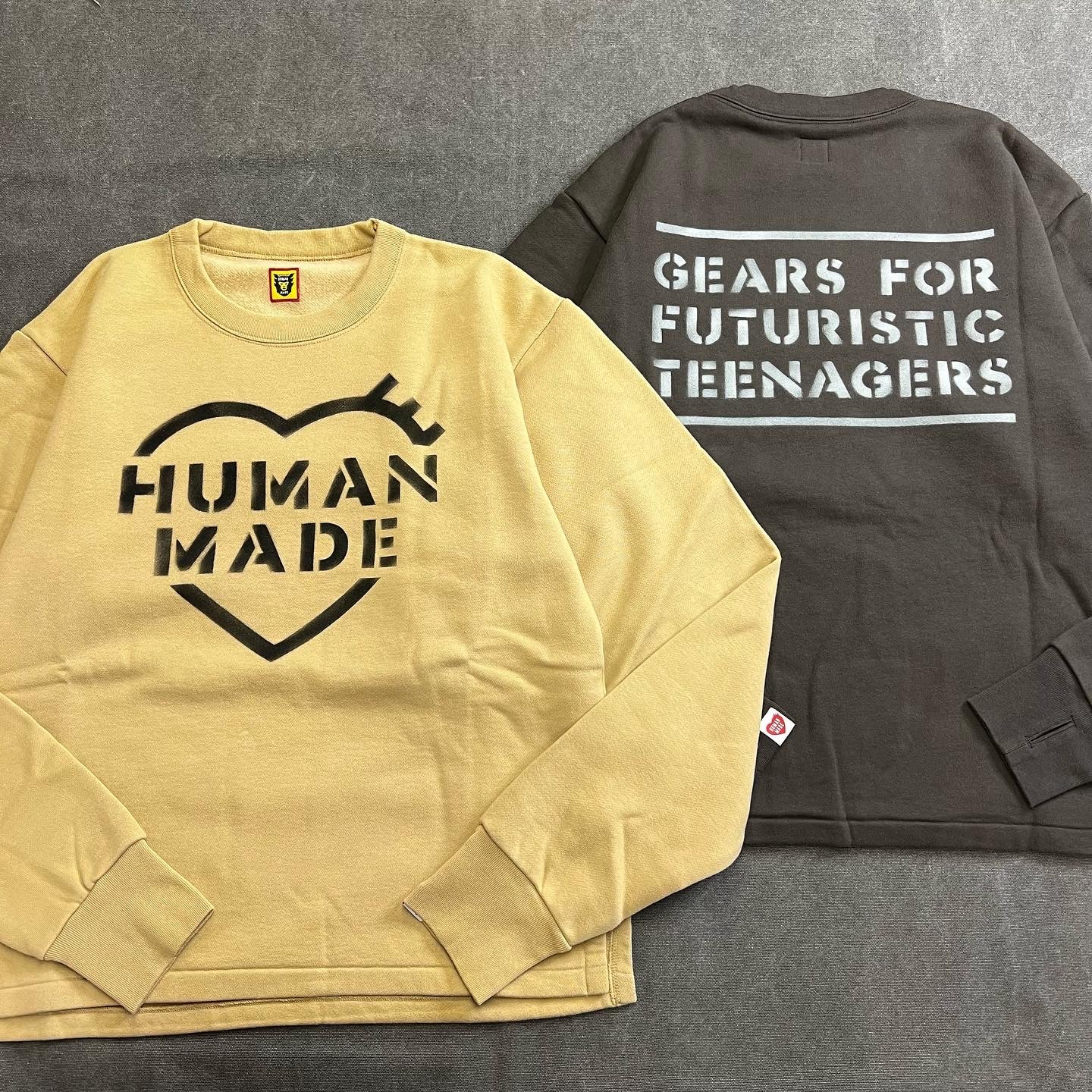 HUMAN MADE MILITARY SWEATSHIRT XLサイズ袖丈約65 - スウェット