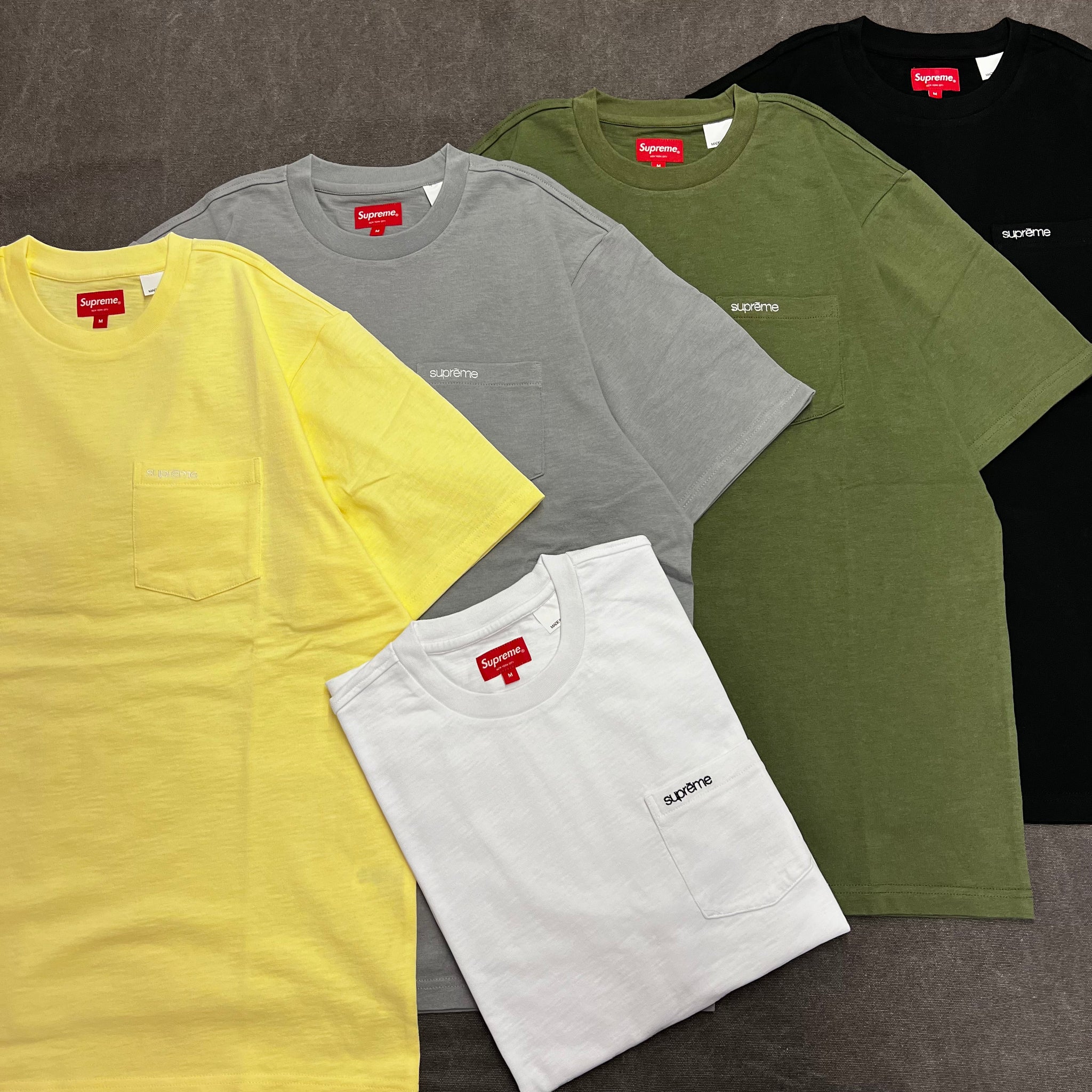 日本ファッション Supreme シュプリーム BOX LOGO TEE Tシャツ 黄緑 L