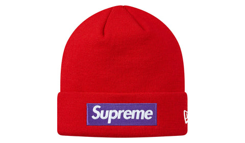 Supreme New Era Box Logo Beanie (FW17) Red