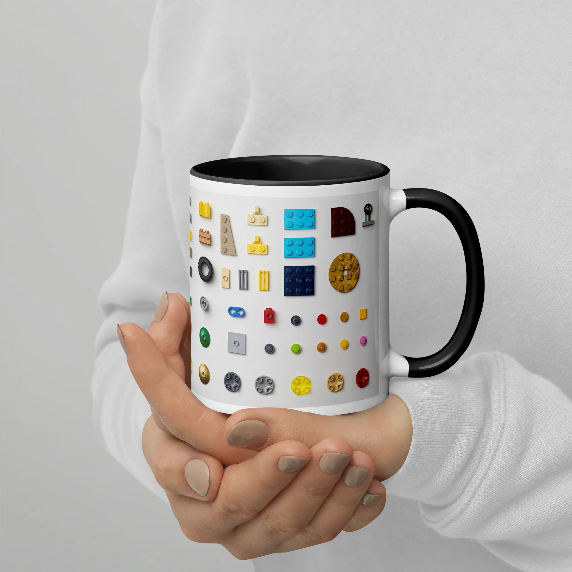 <p>a coffee mug with a lego bricks design]</p> <p> </p>