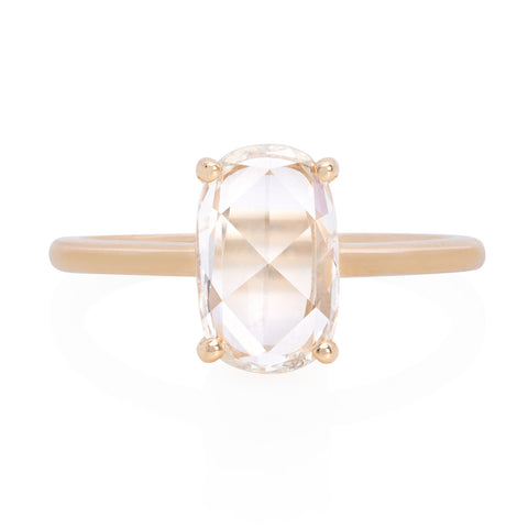 Vale Jewelry OOAK Narrow Cushion Rose Cut Diamond Ring