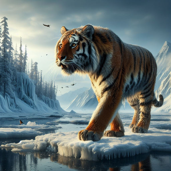 tiger in the artic