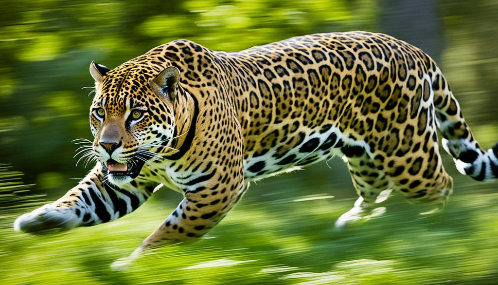 a jaguar at top speed