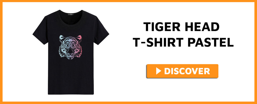 TIGER HEAD T-SHIRT PASTEL