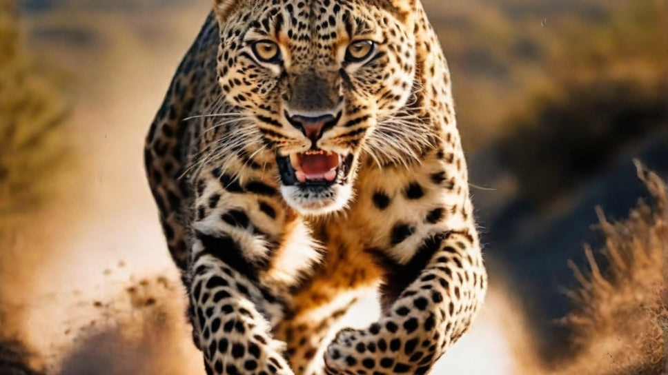 leopard running at top speed