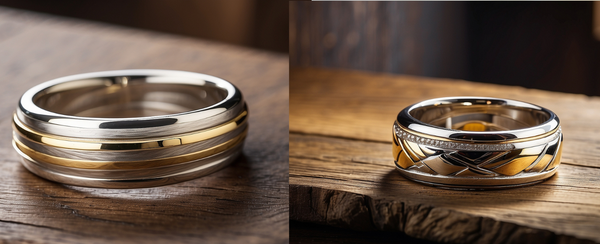 different style gold and silver rings