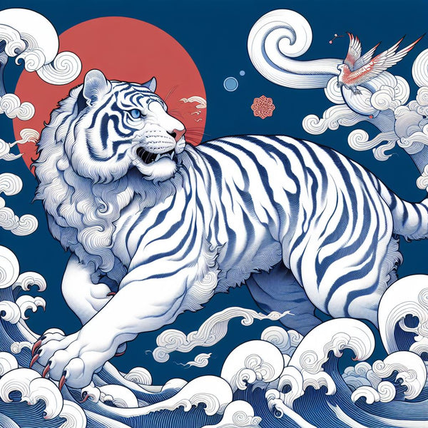 white tiger art china