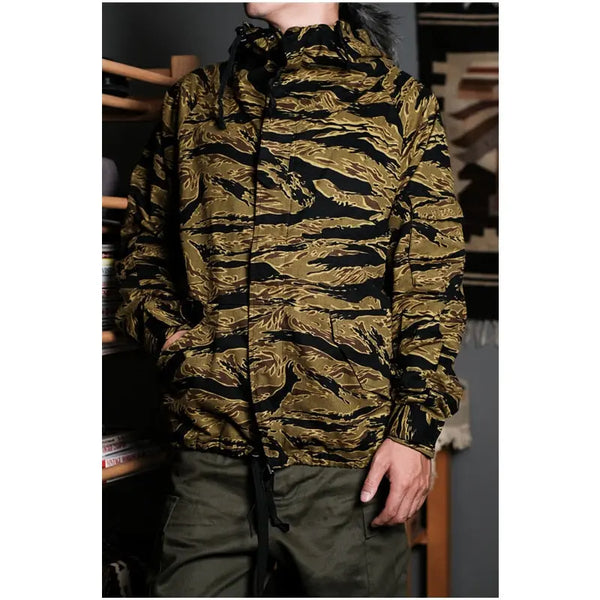CALEE/Tiger camo military jacket（カモ）