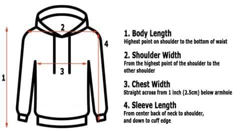 How to measure hoodie size