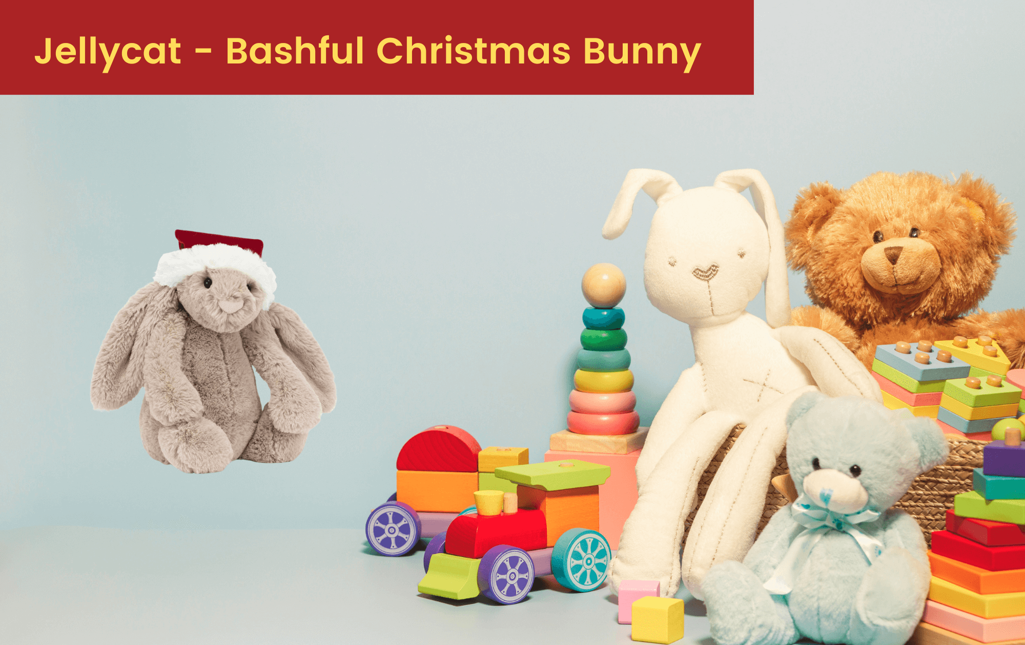 Soft Christmas Bunny gift, Toyworld, Toy Kingdom, Byron Bay Lismore