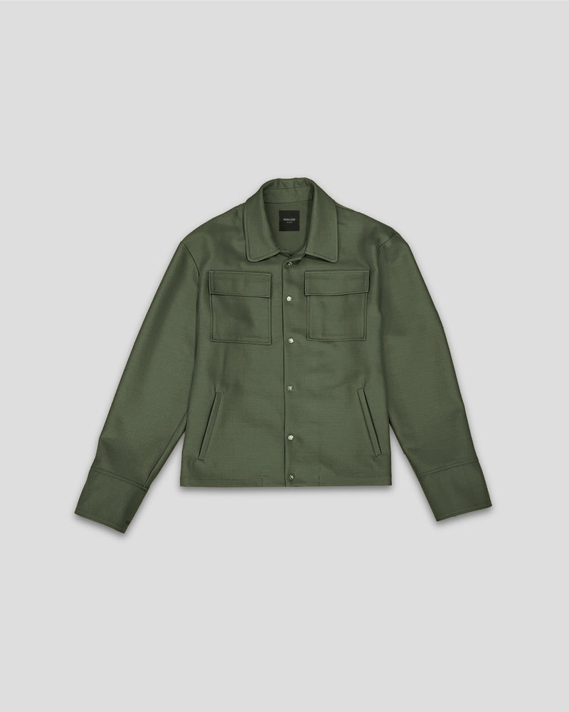 coach jacket olive