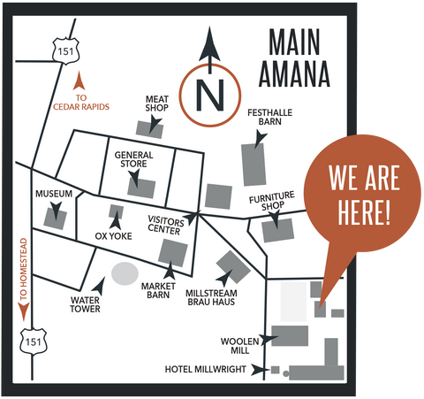 Map of Main Amana