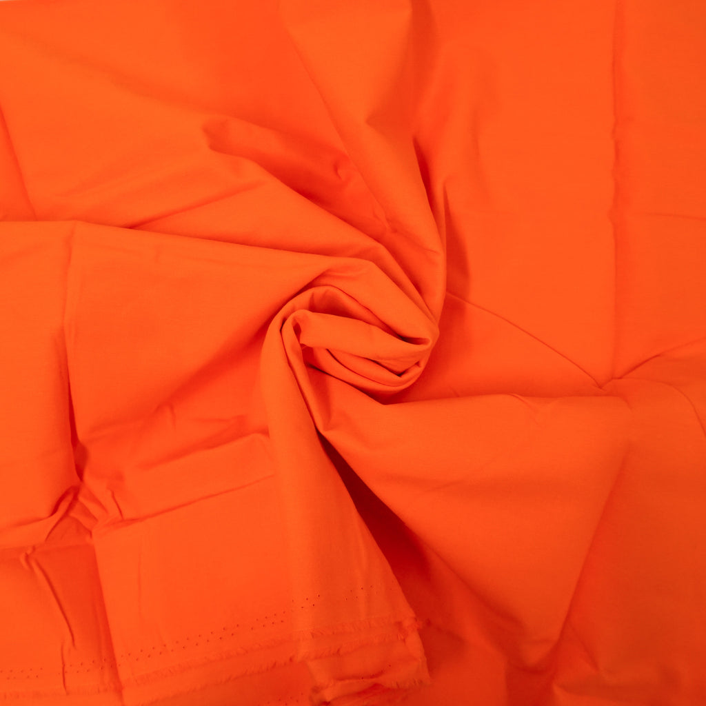 100% Cotton Solid Quilting Fabric, Orange, (3 Yards Cut) – Shason Textile