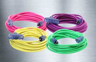 Colored extension cords offer more than bright colors.