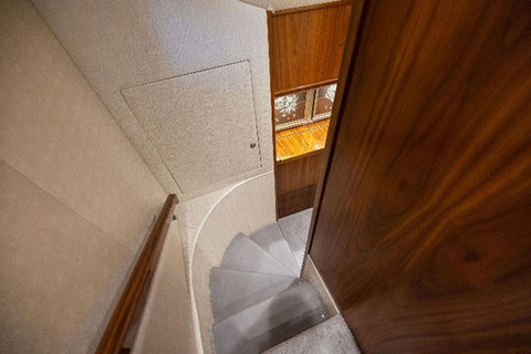 new carpet on viking sportfish staircase
