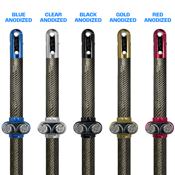 anodized carbon fiber sunfly poles