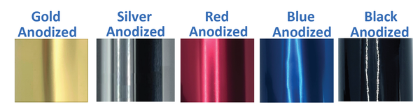 Anodized sunfly sunshade poles fitting color options