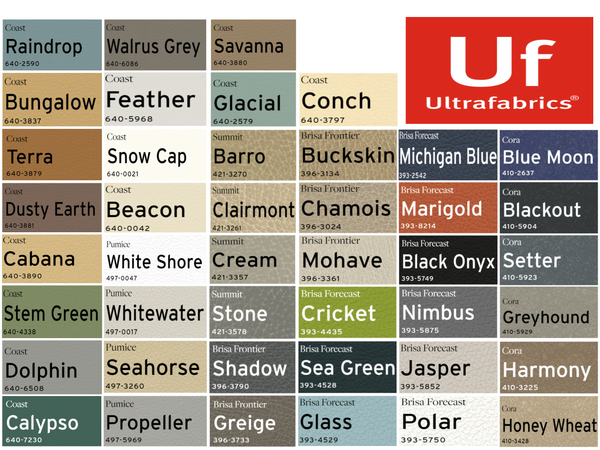 Ultra-Leather outdoor colors