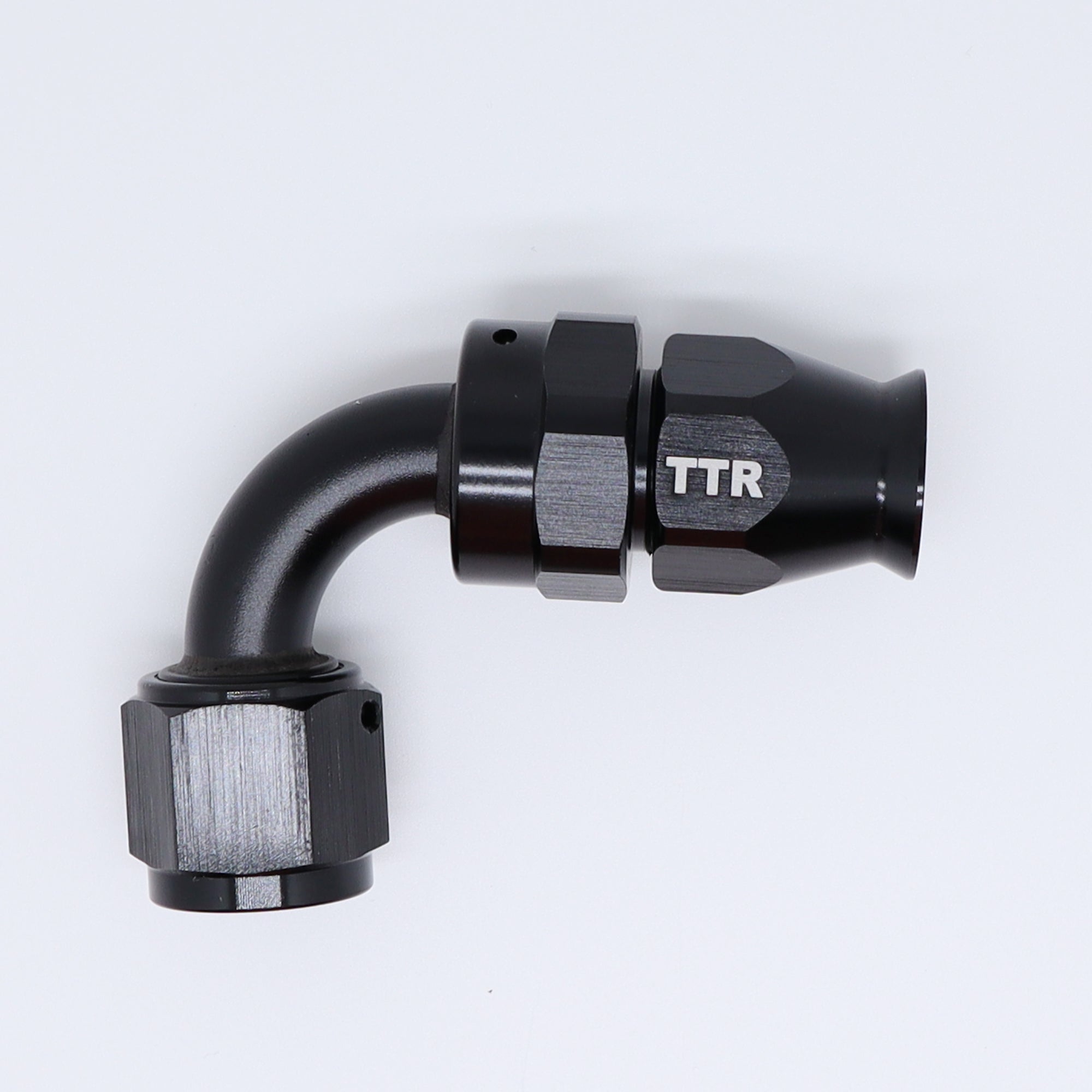 TT Racing AN-8 8AN AN8 90 Degree Reusable Swivel Fitting Hose End Grade A Black -A40-090-08BK