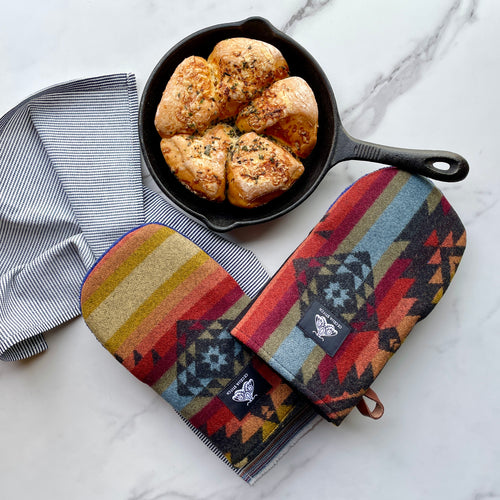 Wool Cast Iron Pan handle cover - Pendleton®wool – Cecelia Stitch