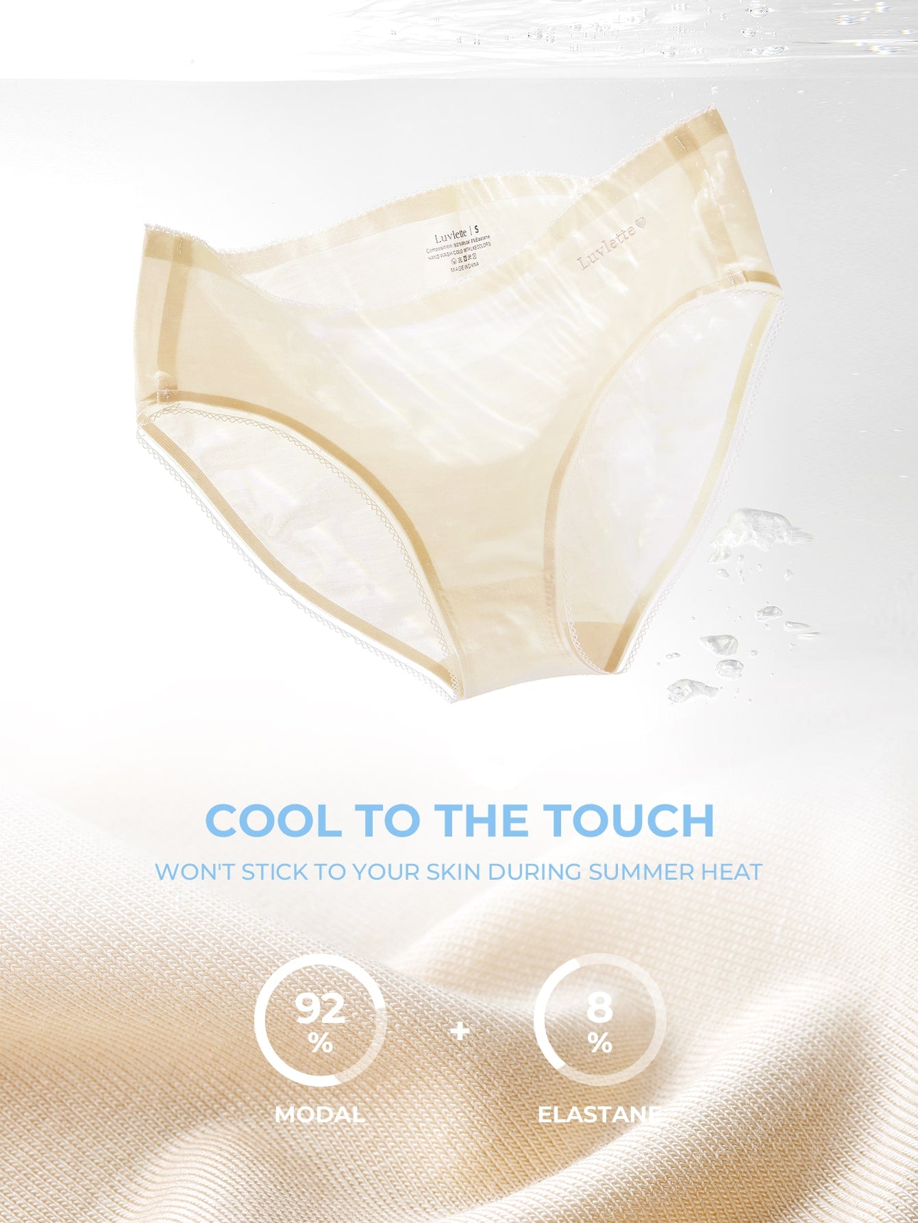 de 3 calzoncillos hipster Nothings Cool Touch –