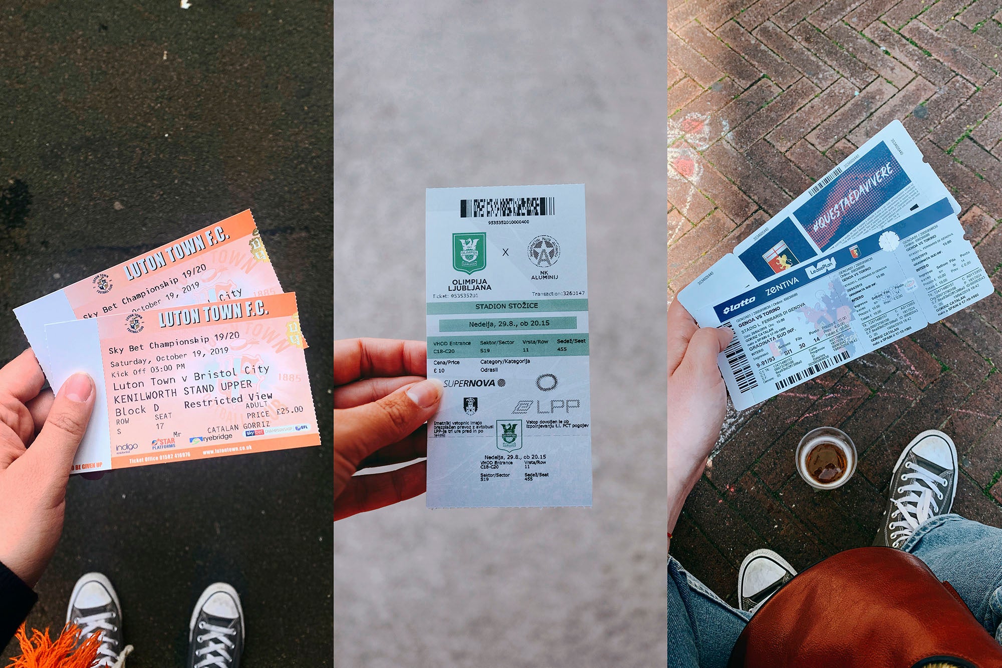 Entradas Luton Town, Olimpija Ljubljana y Genoa