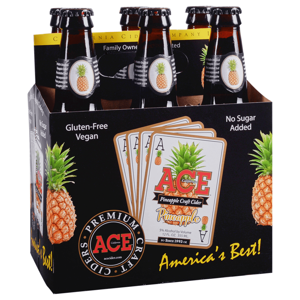 Ace Pineapple Hard Cider 6 Bottles BSW Liquor