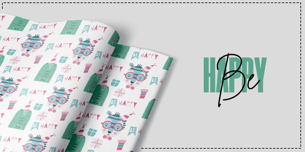 Be Happy Wrapping Paper