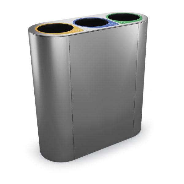 🌈🔥 VEGAS Waste separation bin for companies, 2 or 3 compartments