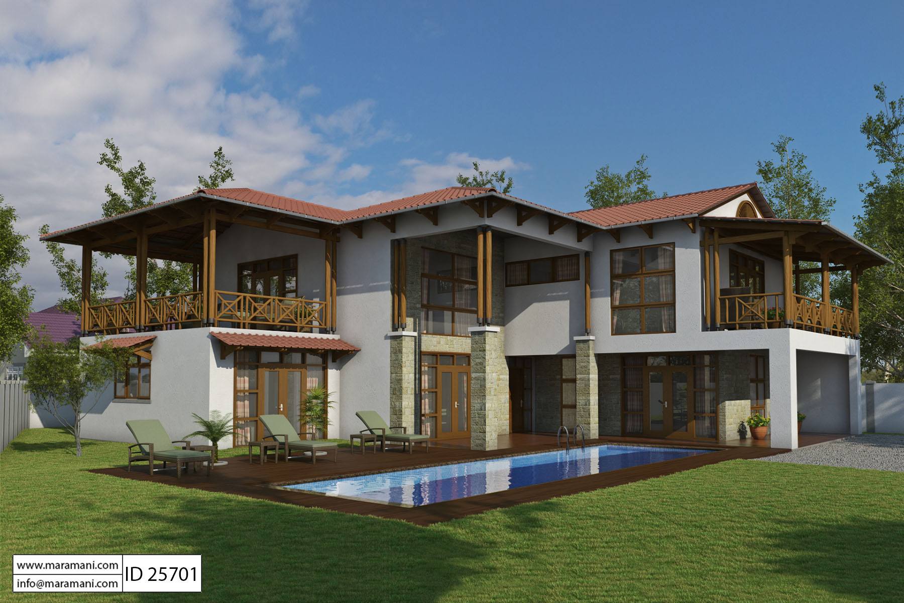 Bali Style house  with 5  Bedrooms  ID 25701 House  Plans  