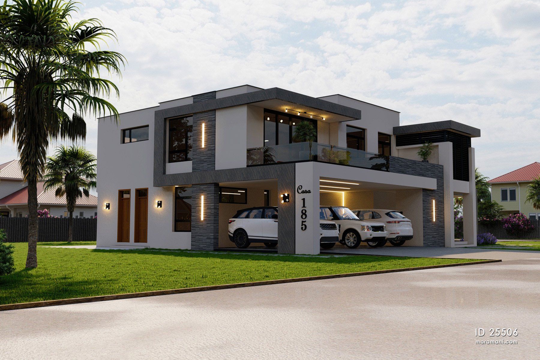 Double Storey House Design Double Story 4 Bedroom House Plan Modern ...