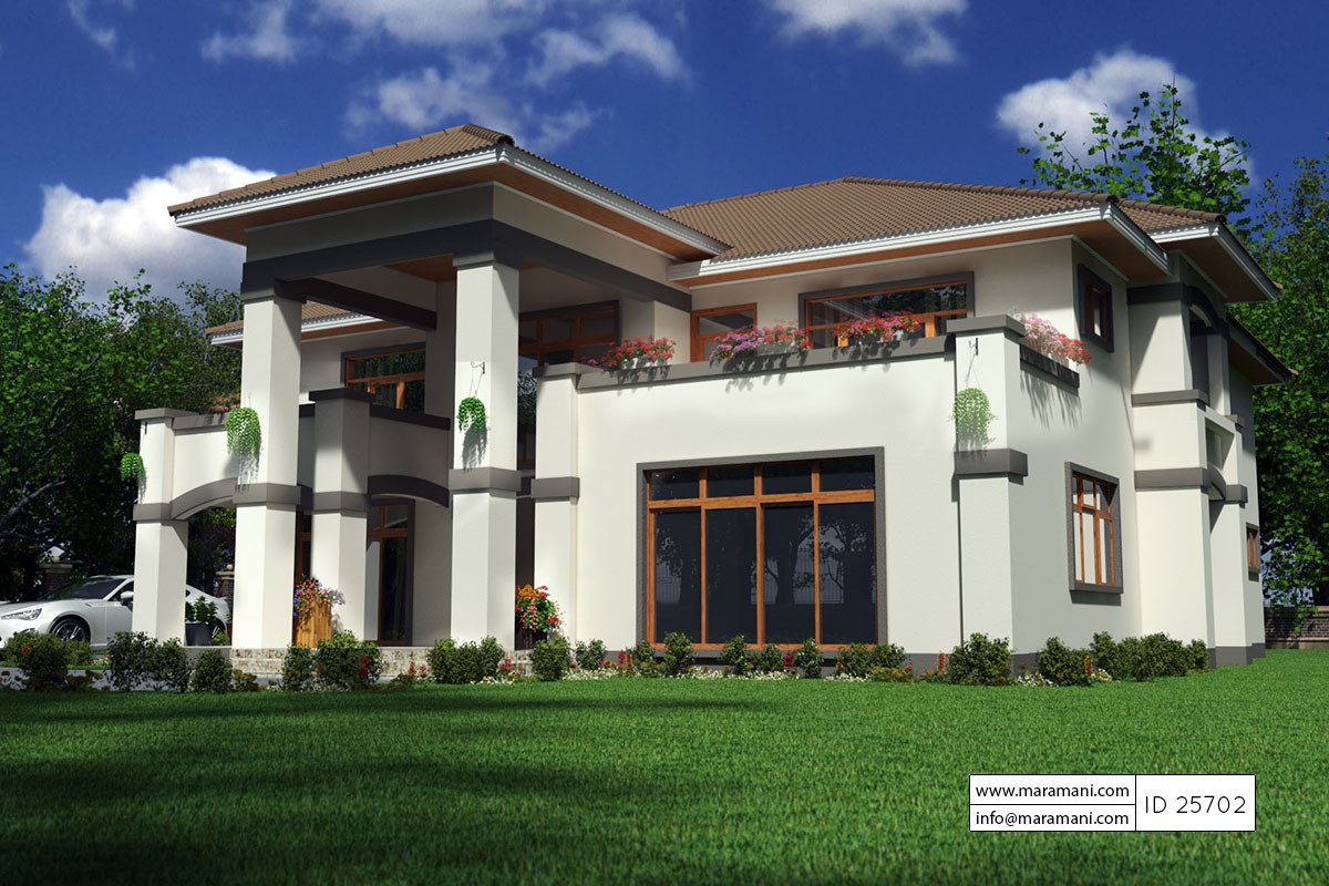 5 Bedroom House Plan - ID 25702 - House Plans by Maramani