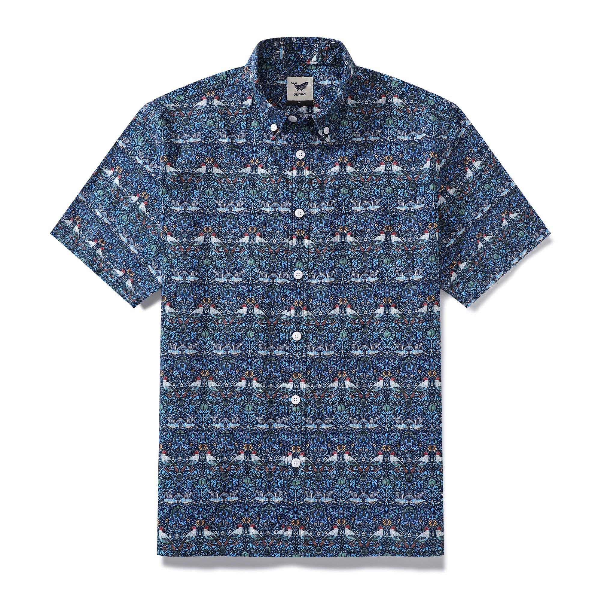 Hawaiian Shirts For Men William Morris Bird Designer Shirt – DAVID'S WEAR