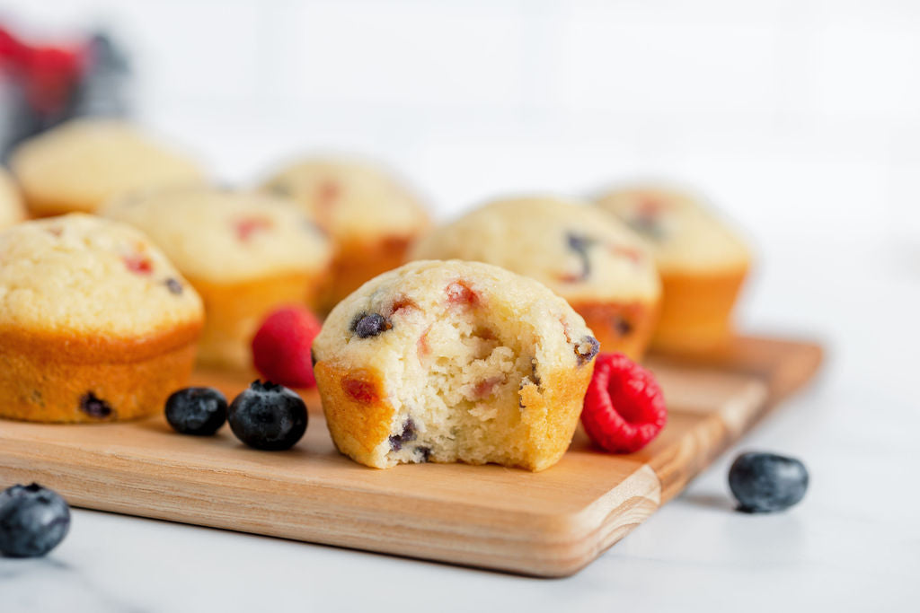 Blueberry and Raspberry Muffins