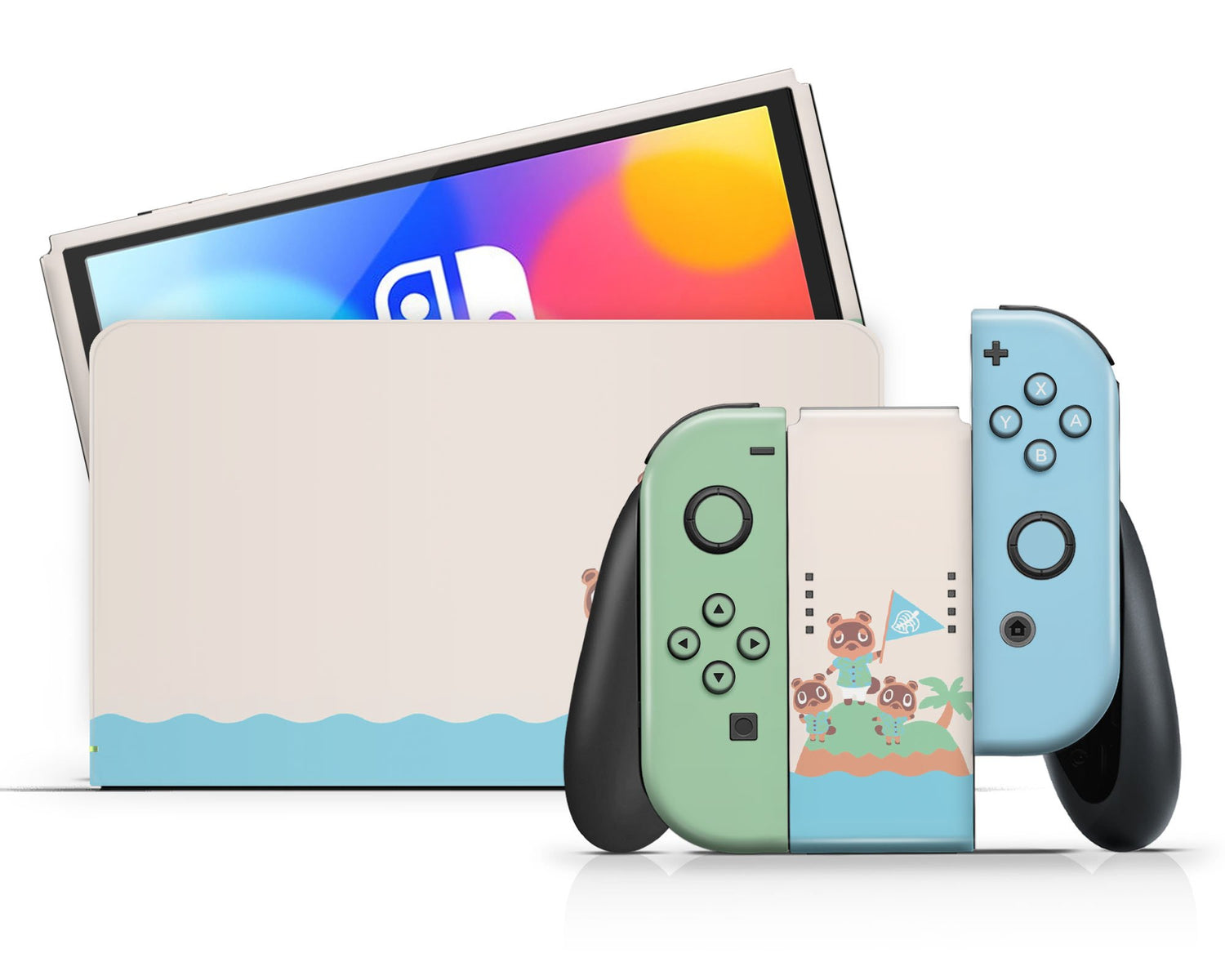 Animal Crossing New Horizons Nintendo Switch OLED Skin Lux Skins Official