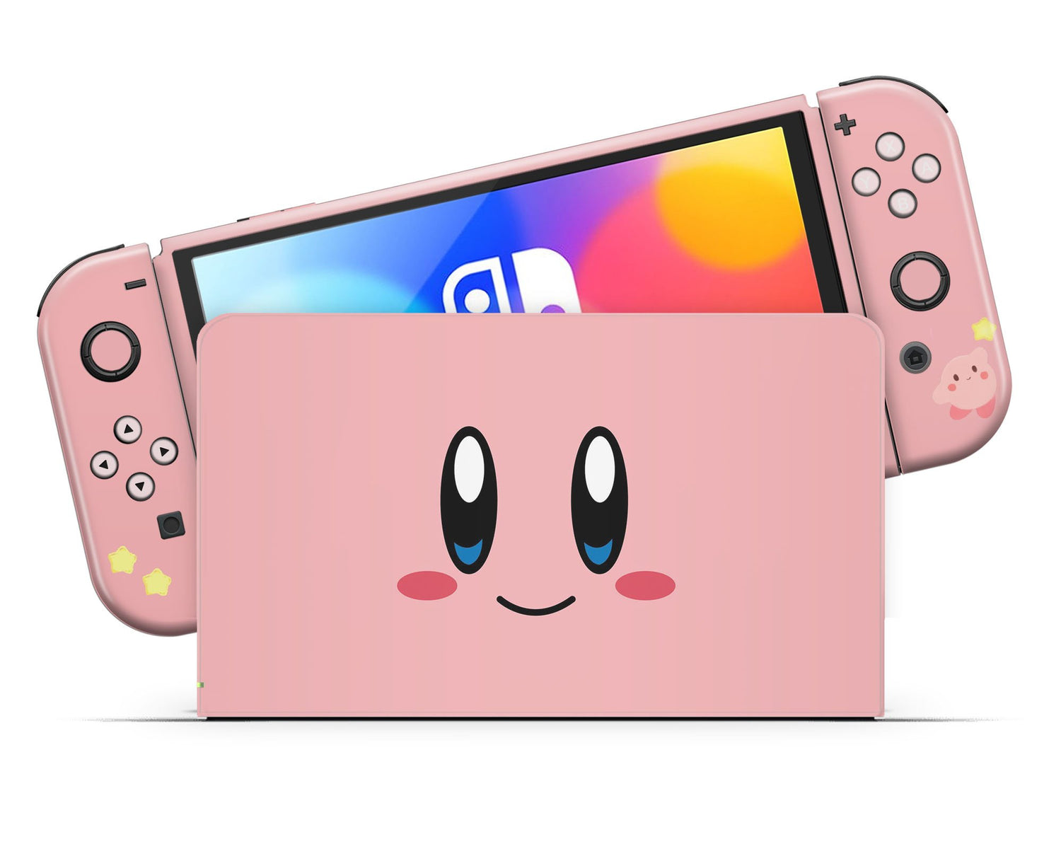 Kirby Pastel Pink Nintendo Switch OLED Skin – Lux Skins Official