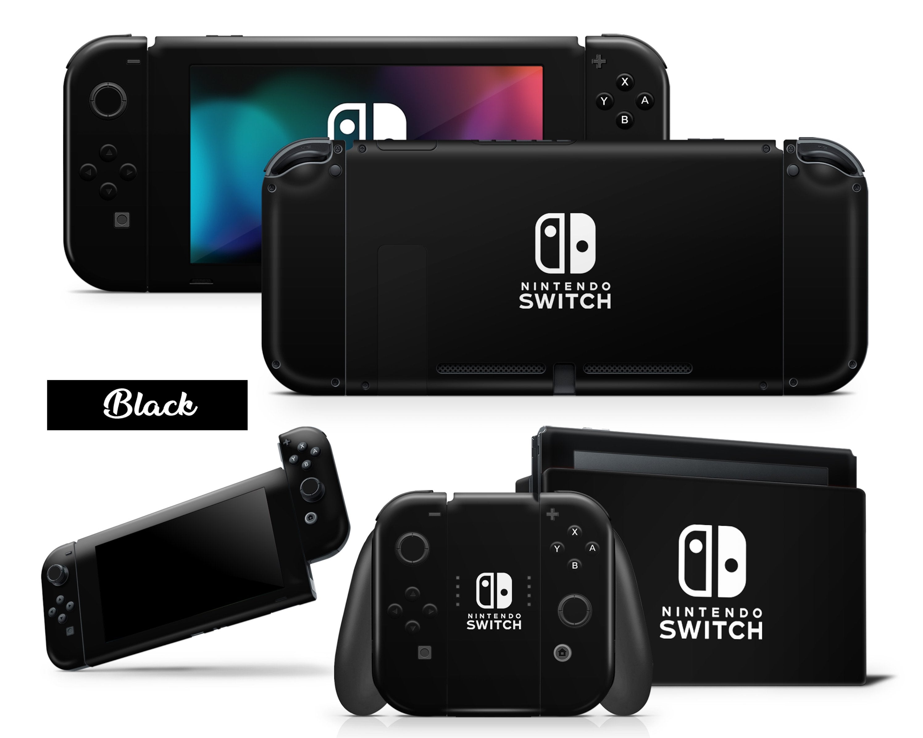 Matte Black Nintendo Switch Skin – Lux Skins Official