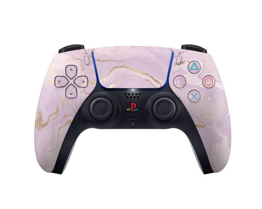 Rose Gold Marble PS5 Controller Skin