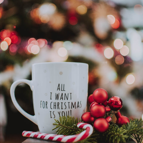 Christmas Mug and Greenery