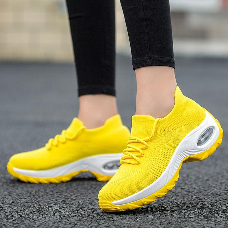 Belifi Lace Up Walking Running Shoes Platform Sneakers