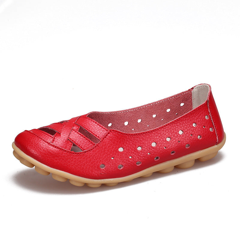 Belifi Summer Flat-bottomed Sandals Hollow Shoes Women's Shoes