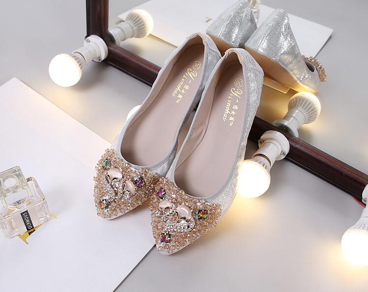 Belifi Rhinestone Flats Casual Comfort Dressy Flats For Wedding Fox Slippers CF302