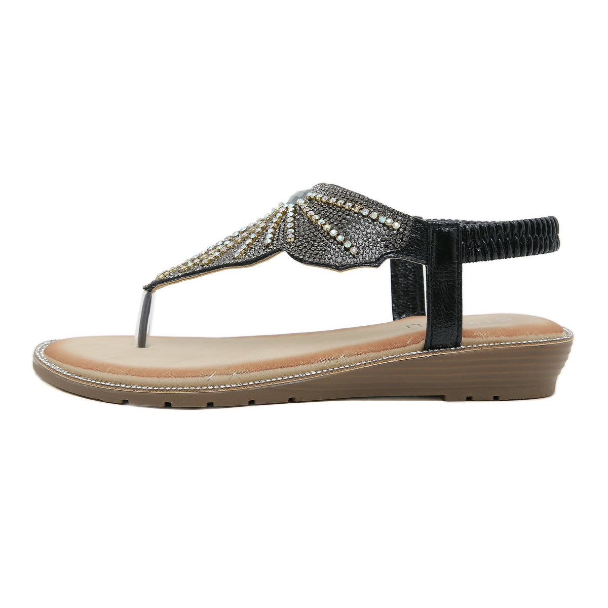 Belifi Rhinestone Comfortable Versatile Sandals