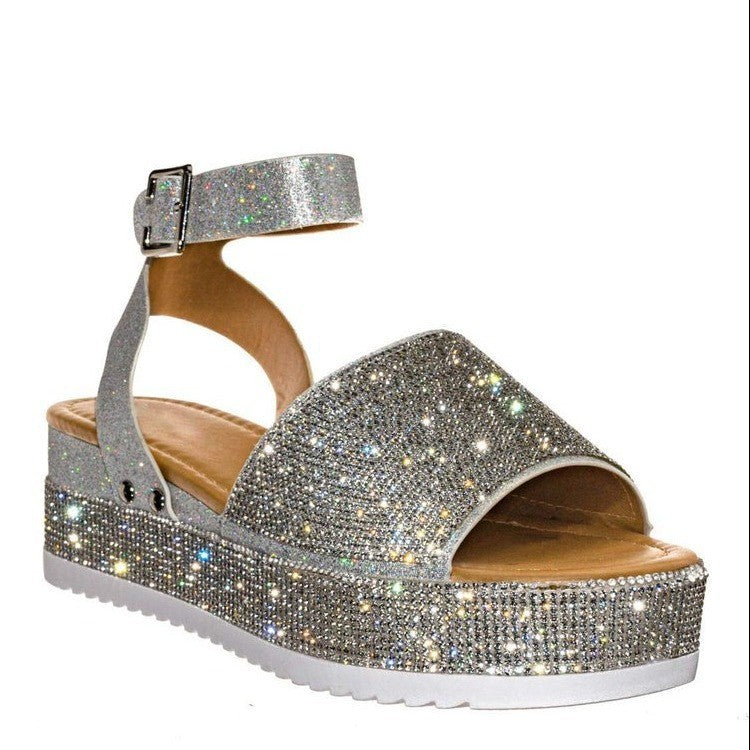 Belifi Rhinestone Buckle Fashion Belifi Rhinestone Buckle Fashion Sandals